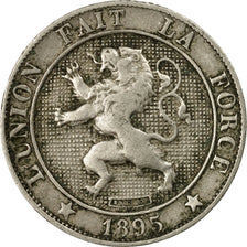 Coin, Belgium, Leopold II, 5 Centimes, 1895, EF(40-45), Copper-nickel, KM:40