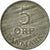 Coin, Denmark, Frederik IX, 5 Öre, 1963, Copenhagen, AU(50-53), Zinc, KM:843.2