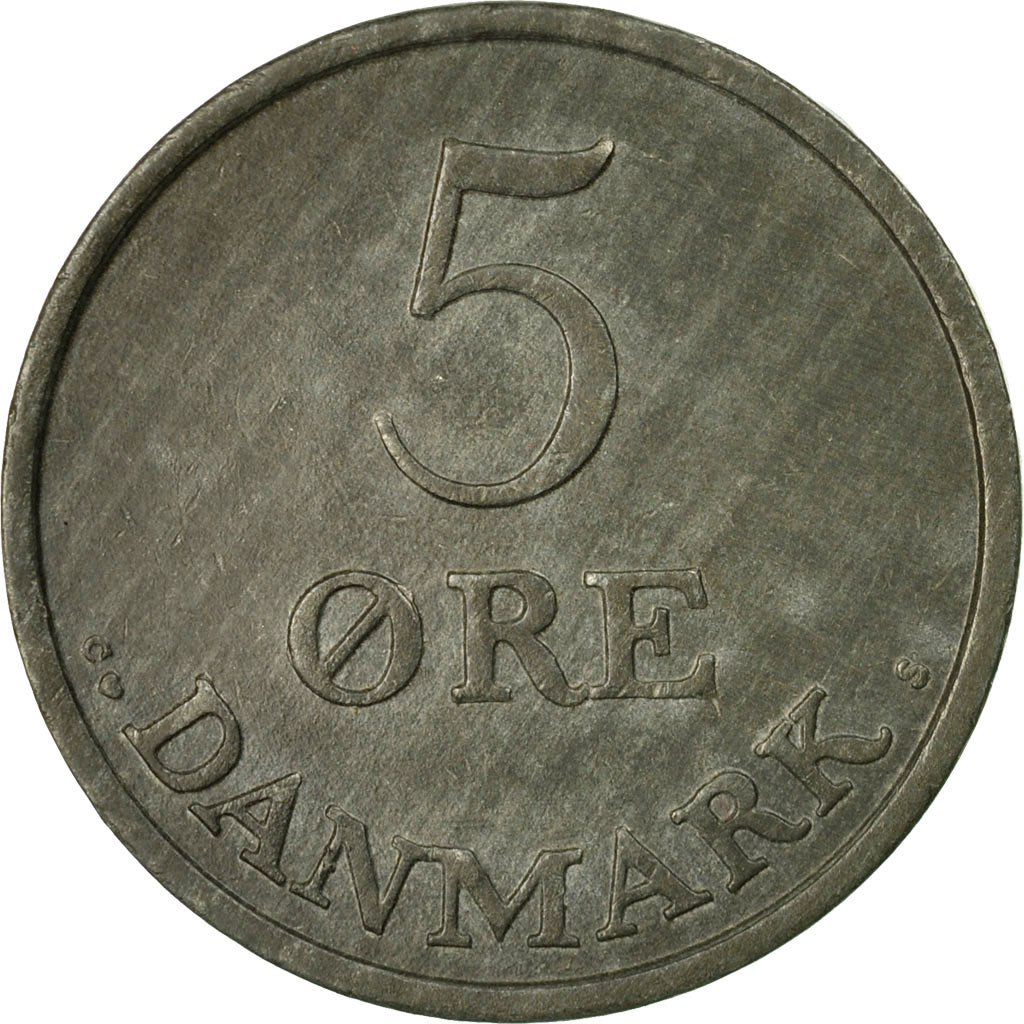Coin, Denmark, Frederik IX, 5 Öre, 1960, Copenhagen, EF(40-45), Zinc, KM:843.2