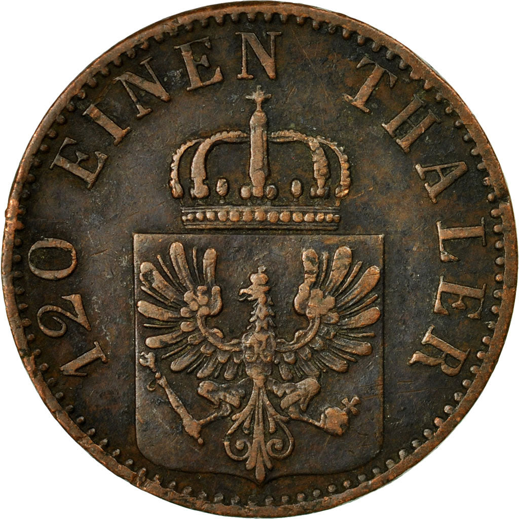 Coin, German States, PRUSSIA, Wilhelm I, 3 Pfennig, 1869, Vienna, EF(40-45)