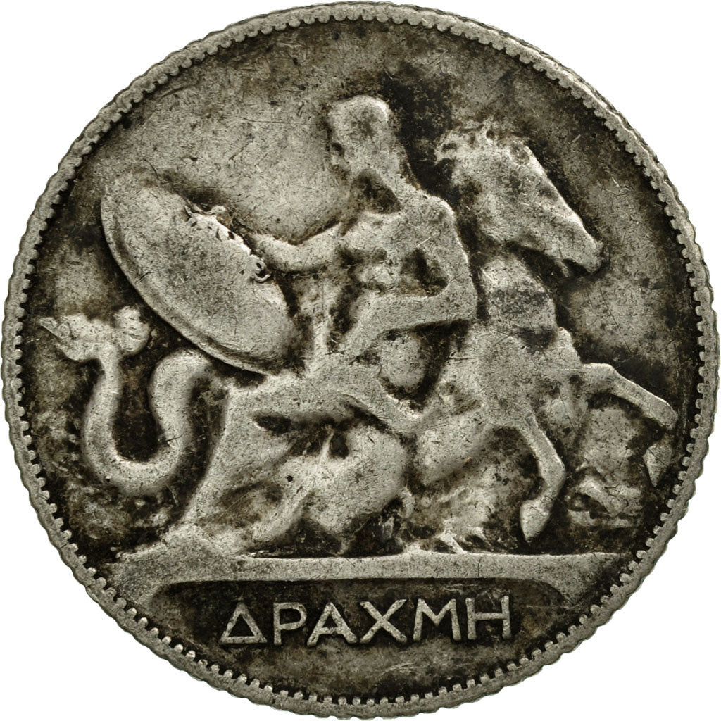 Coin, Greece, George I, Drachma, 1910, EF(40-45), Silver, KM:60