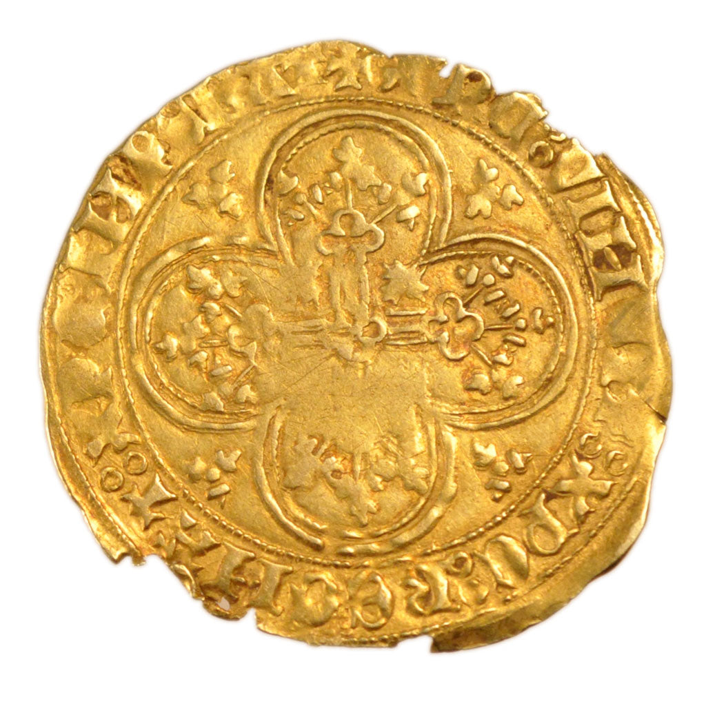 Belgium, Ecu d'or, 1426, Gent, VF(30-35), Gold, 3.40