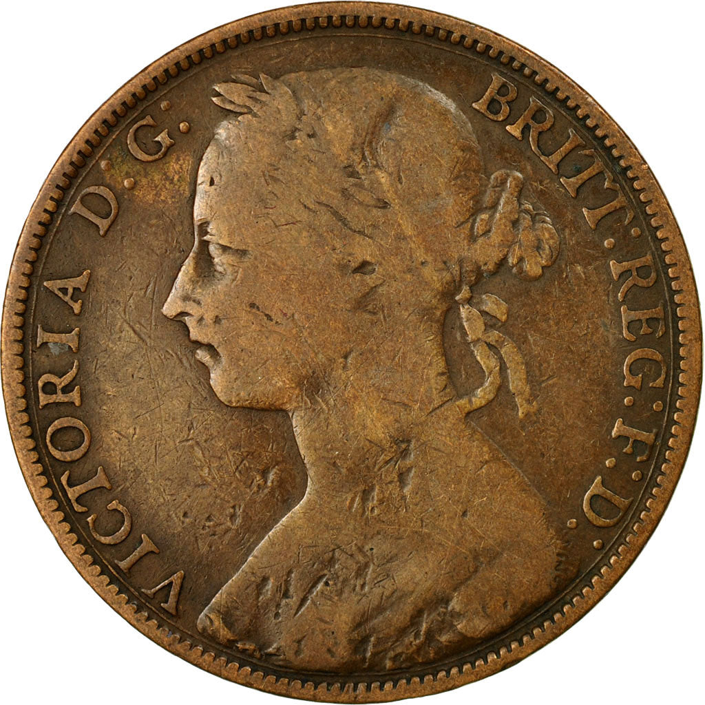 Coin, Great Britain, Victoria, Penny, 1885, EF(40-45), Bronze, KM:755