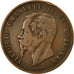 Münze, Italien, Vittorio Emanuele II, 10 Centesimi, 1866, Birmingham, S+