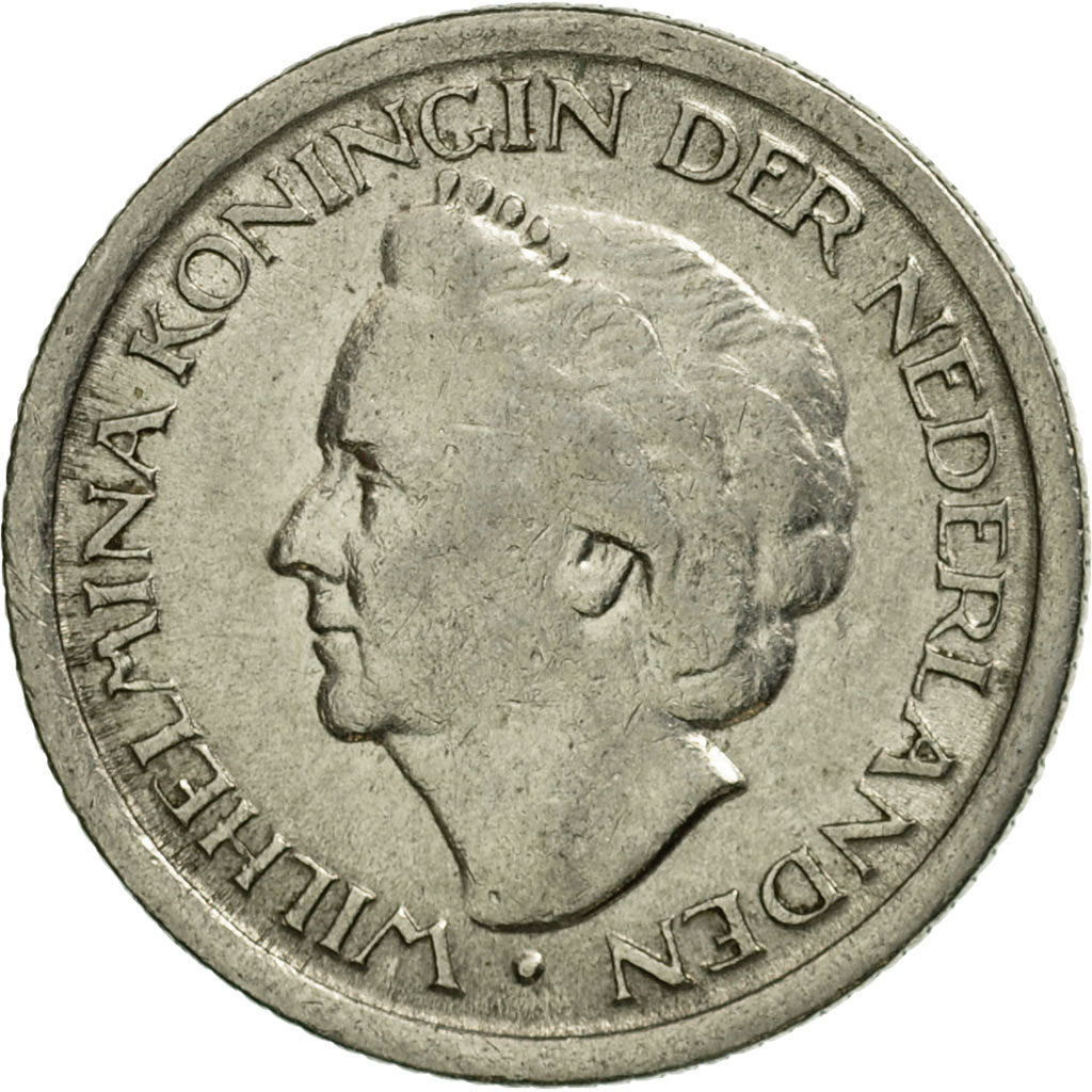 Münze, Niederlande, Wilhelmina I, 25 Cents, 1948, Utrecht, SS, Nickel, KM:178