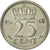 Münze, Niederlande, Wilhelmina I, 25 Cents, 1948, Utrecht, SS, Nickel, KM:178