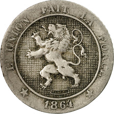 Coin, Belgium, Leopold I, 5 Centimes, 1864, VF(20-25), Copper-nickel, KM:21