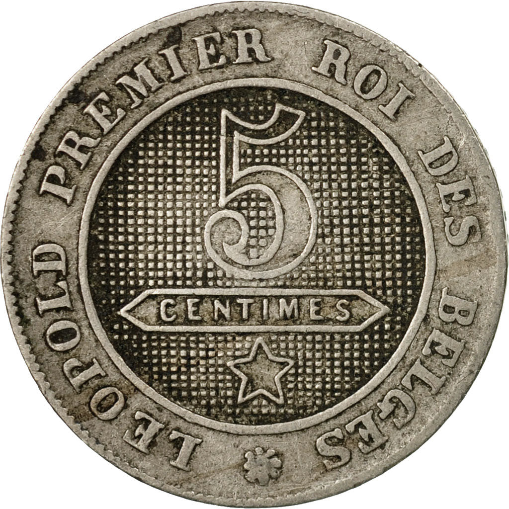 Coin, Belgium, Leopold I, 5 Centimes, 1864, VF(20-25), Copper-nickel, KM:21
