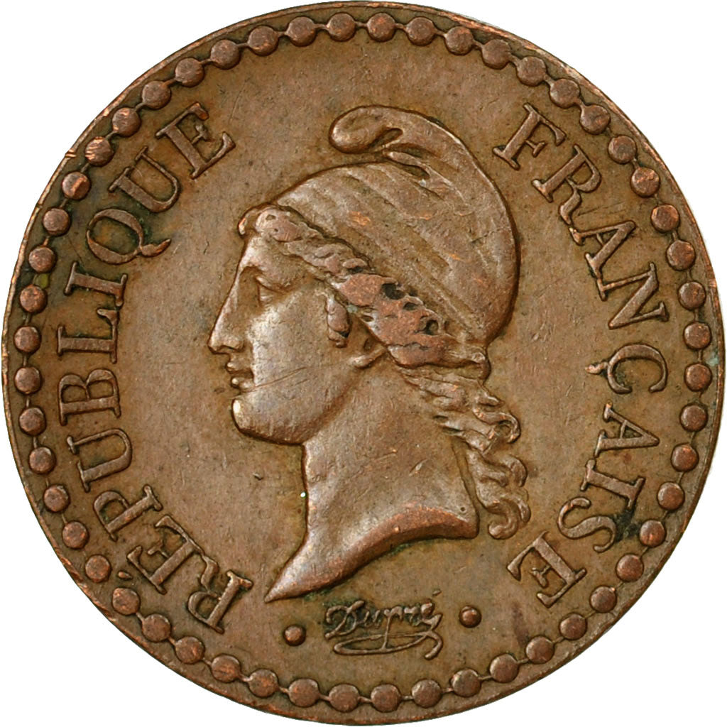 Moneta, Francia, Dupré, Centime, 1849, Paris, BB, Bronzo, KM:754, Le