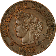 Coin, France, Cérès, Centime, 1872, Paris, EF(40-45), Bronze, KM:826.1, Le