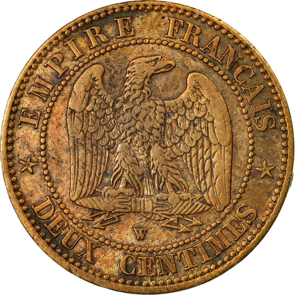 Monnaie, France, Napoleon III, Napoléon III, 2 Centimes, 1857, Lille, TTB