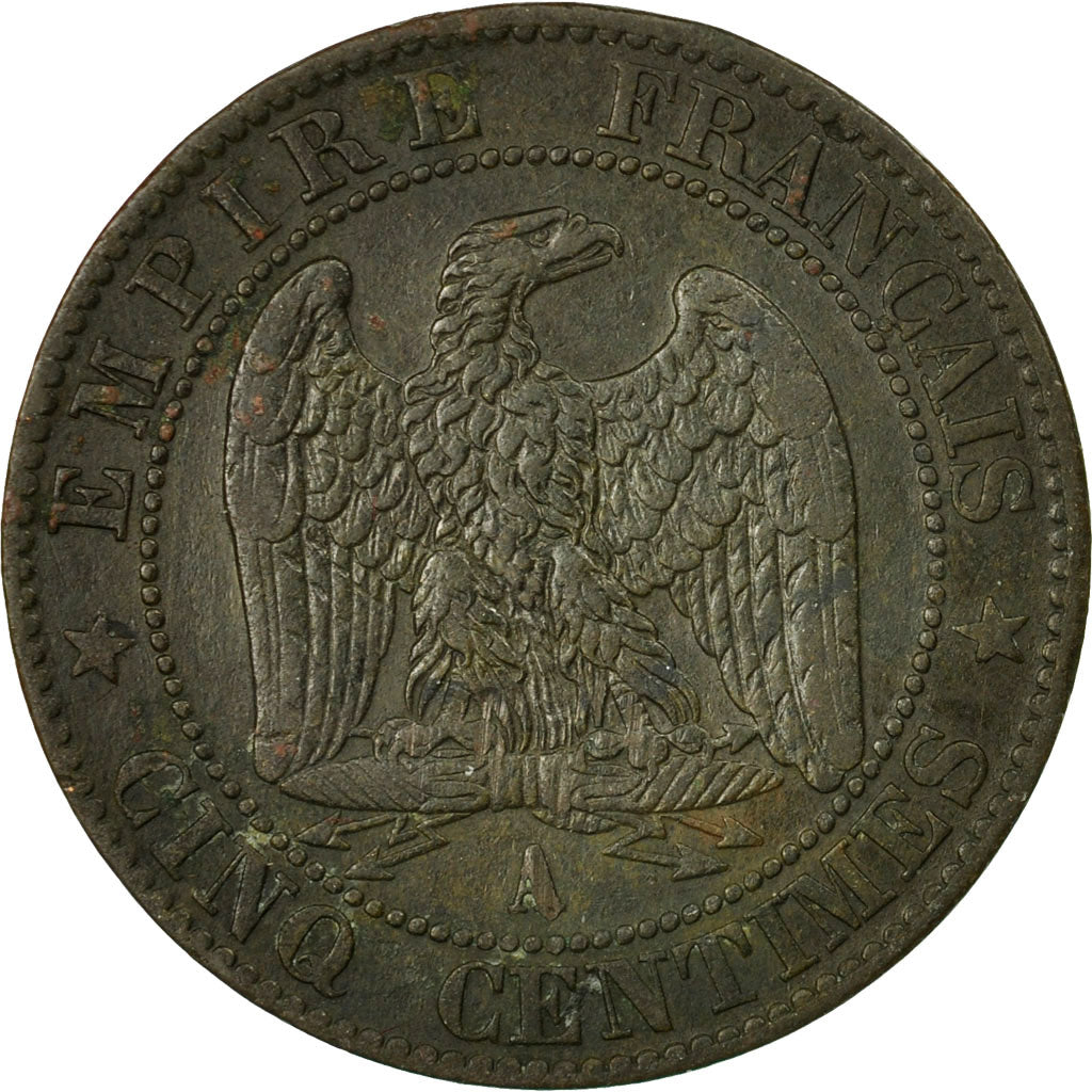 Munten, Frankrijk, Napoleon III, Napoléon III, 5 Centimes, 1855, Paris, ZF