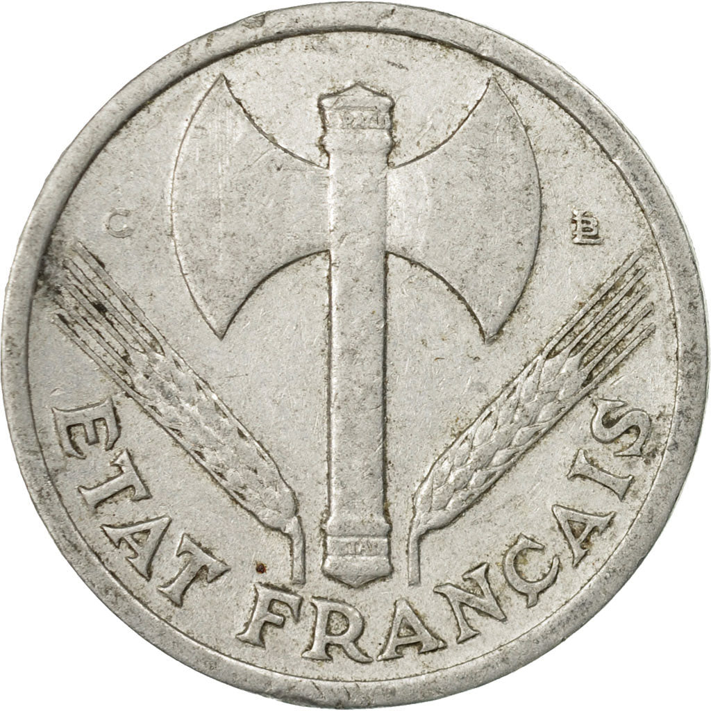 Munten, Frankrijk, Bazor, Franc, 1944, Castelsarrasin, FR+, Aluminium, KM:902.3