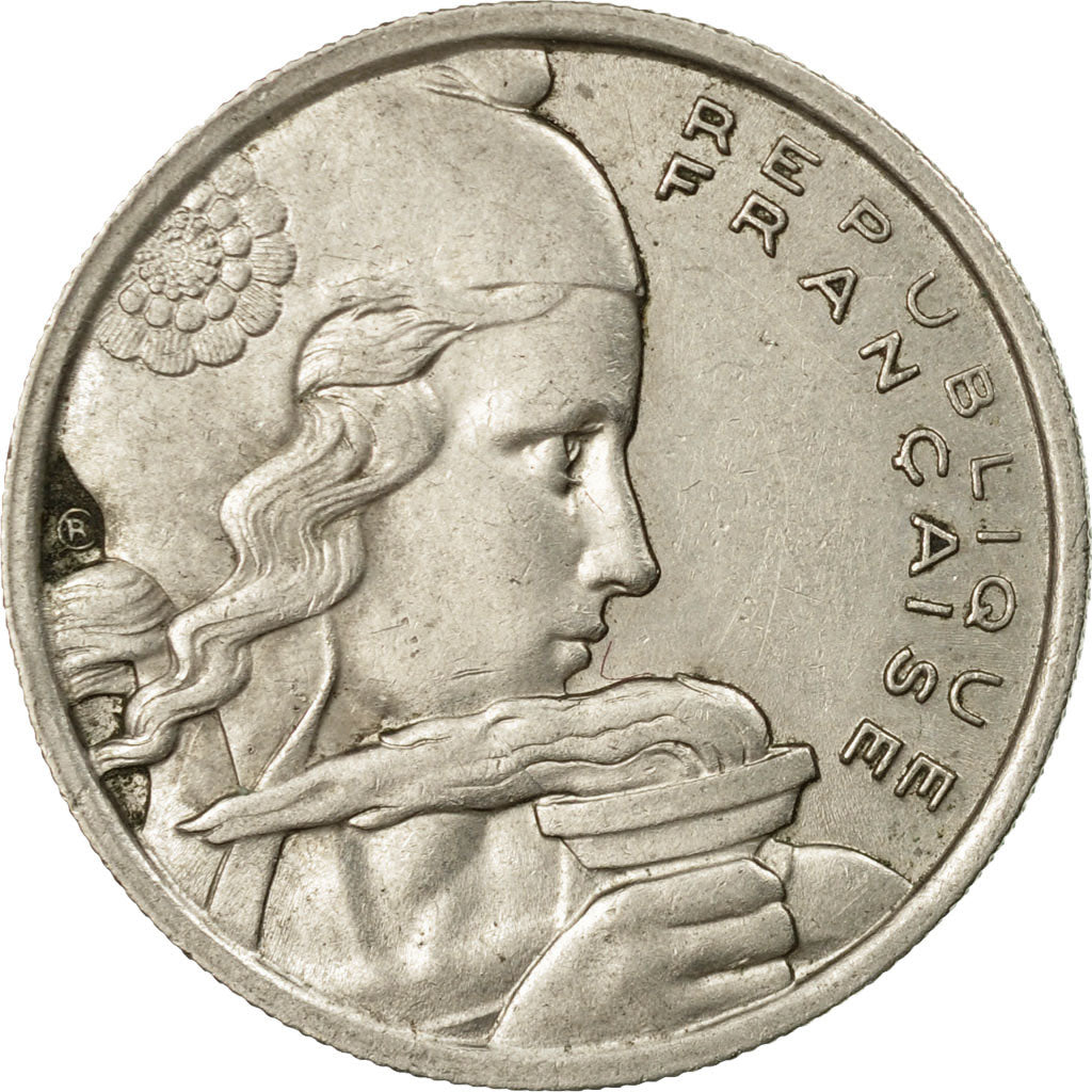 Moneta, Francia, Cochet, 100 Francs, 1956, Beaumont - Le Roger, BB, Rame-nichel
