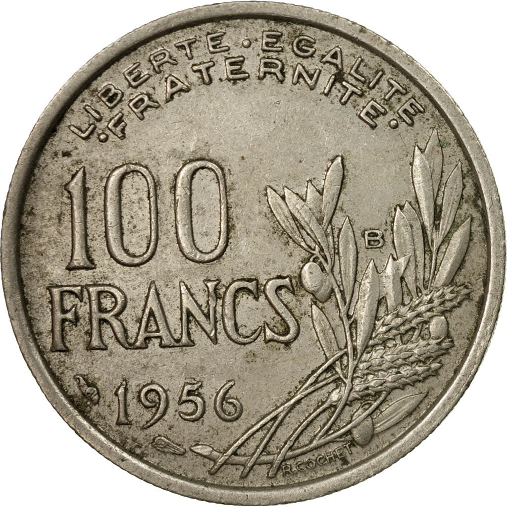 Coin, France, Cochet, 100 Francs, 1956, Beaumont - Le Roger, VF(30-35)