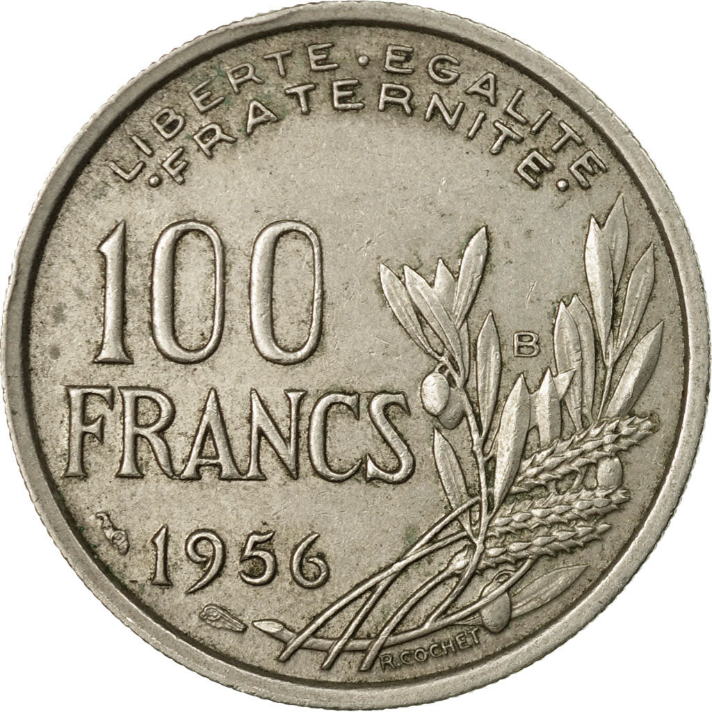 Monnaie, France, Cochet, 100 Francs, 1956, Beaumont - Le Roger, TB