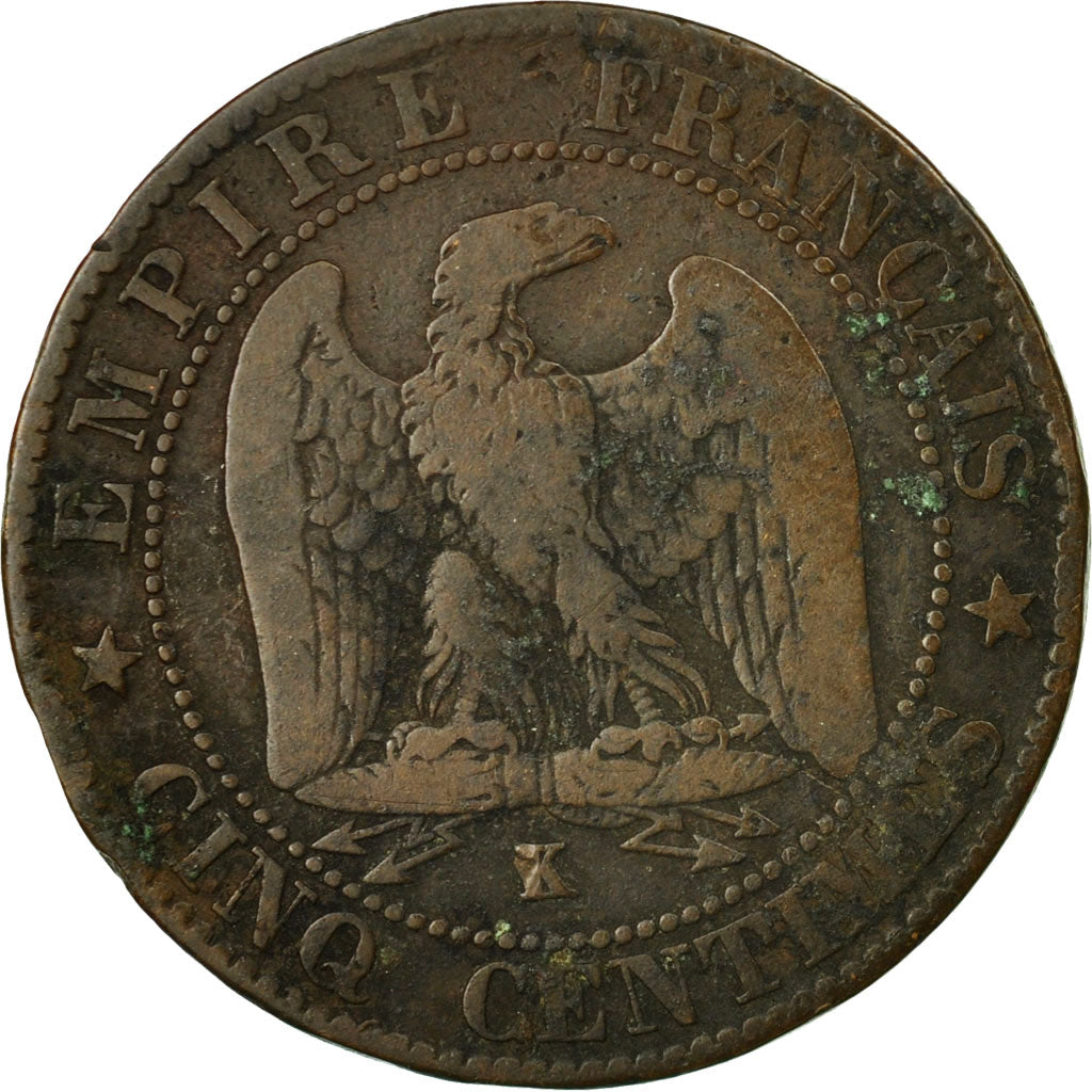 Coin, France, Napoleon III, Napoléon III, 5 Centimes, 1861, Bordeaux