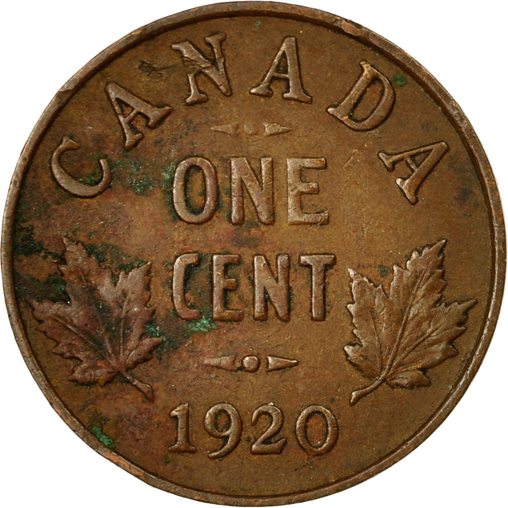 Coin, Canada, George V, Cent, 1920, Royal Canadian Mint, Ottawa, EF(40-45)