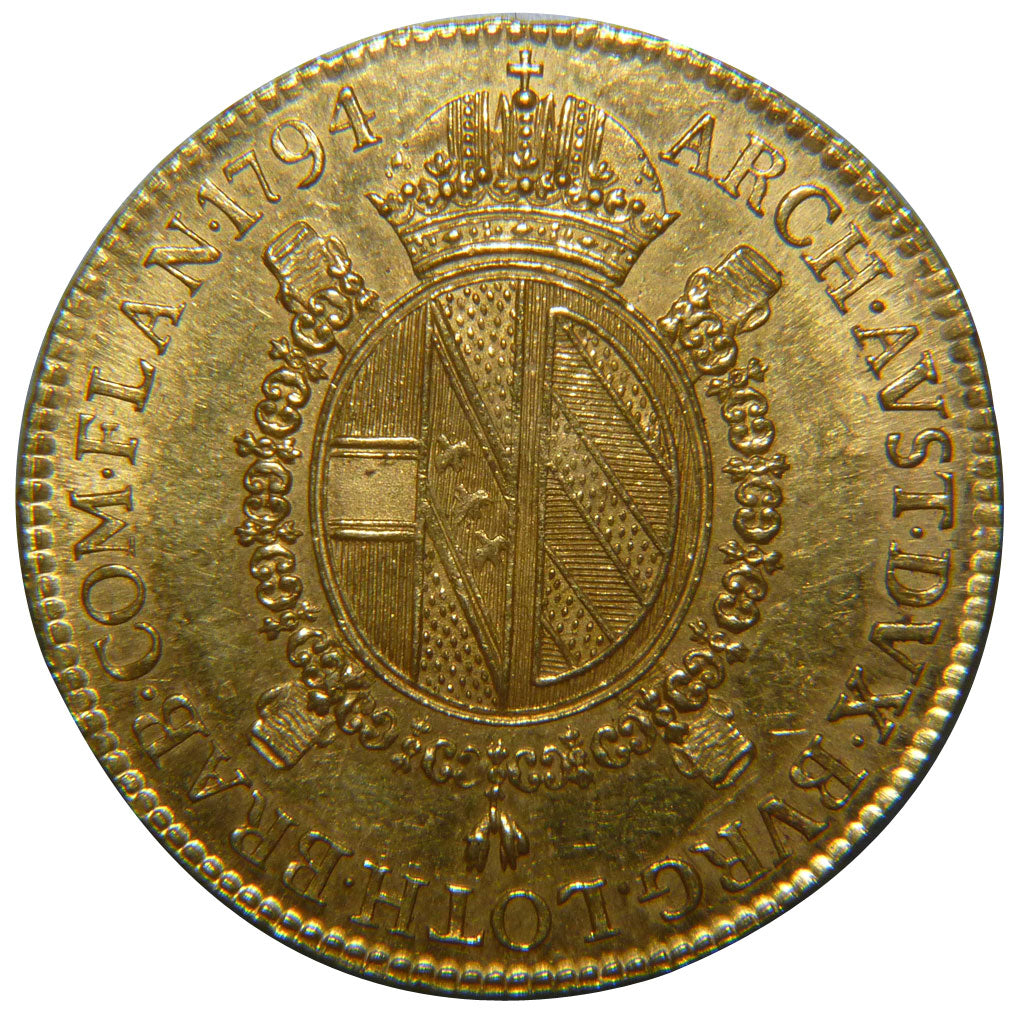 Italy, 1 Sovereign, 1794, Milan, KM #C 61A, AU(55-58), Gold, 11.10