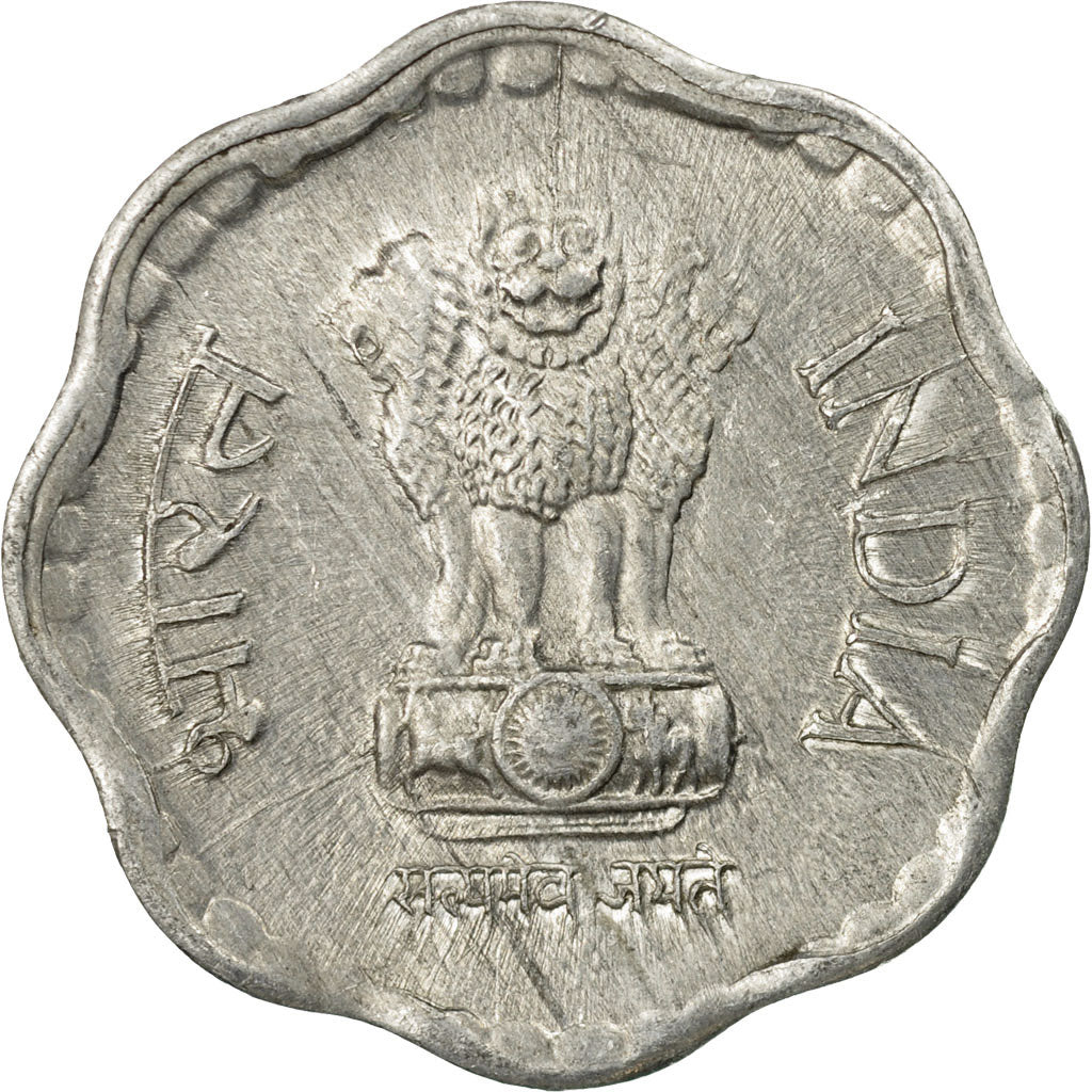 Moneta, REPUBBLICA DELL’INDIA, 10 Paise, 1986, MB+, Alluminio, KM:39