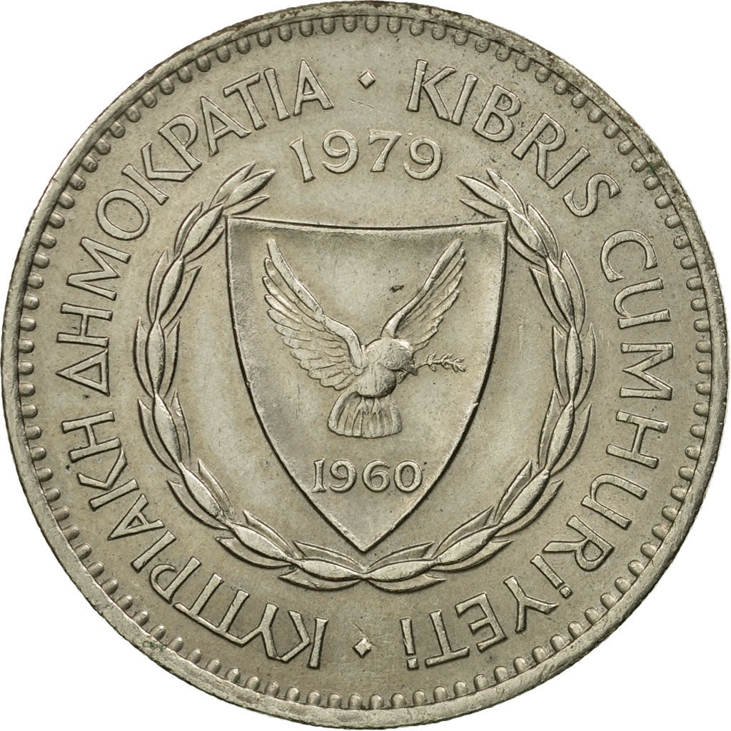 Coin, Cyprus, 100 Mils, 1979, VF(30-35), Copper-nickel, KM:42