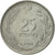 Moneta, Turcja, 25 Kurus, 1963, EF(40-45), Stal nierdzewna, KM:892.2