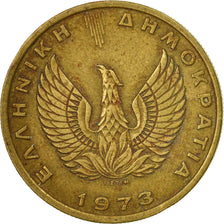 Moneta, Grecia, 2 Drachmai, 1973, MB, Nichel-ottone, KM:108
