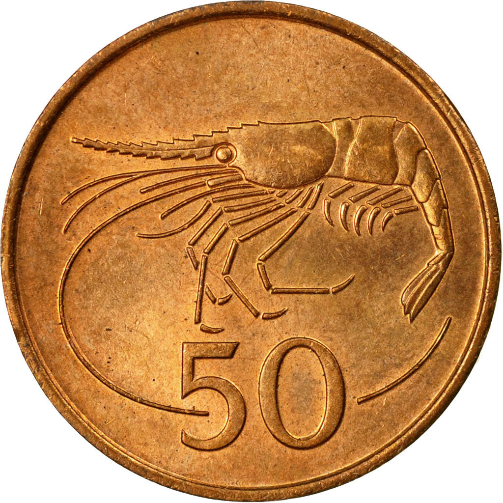 Coin, Iceland, 50 Aurar, 1981, AU(50-53), Bronze, KM:26
