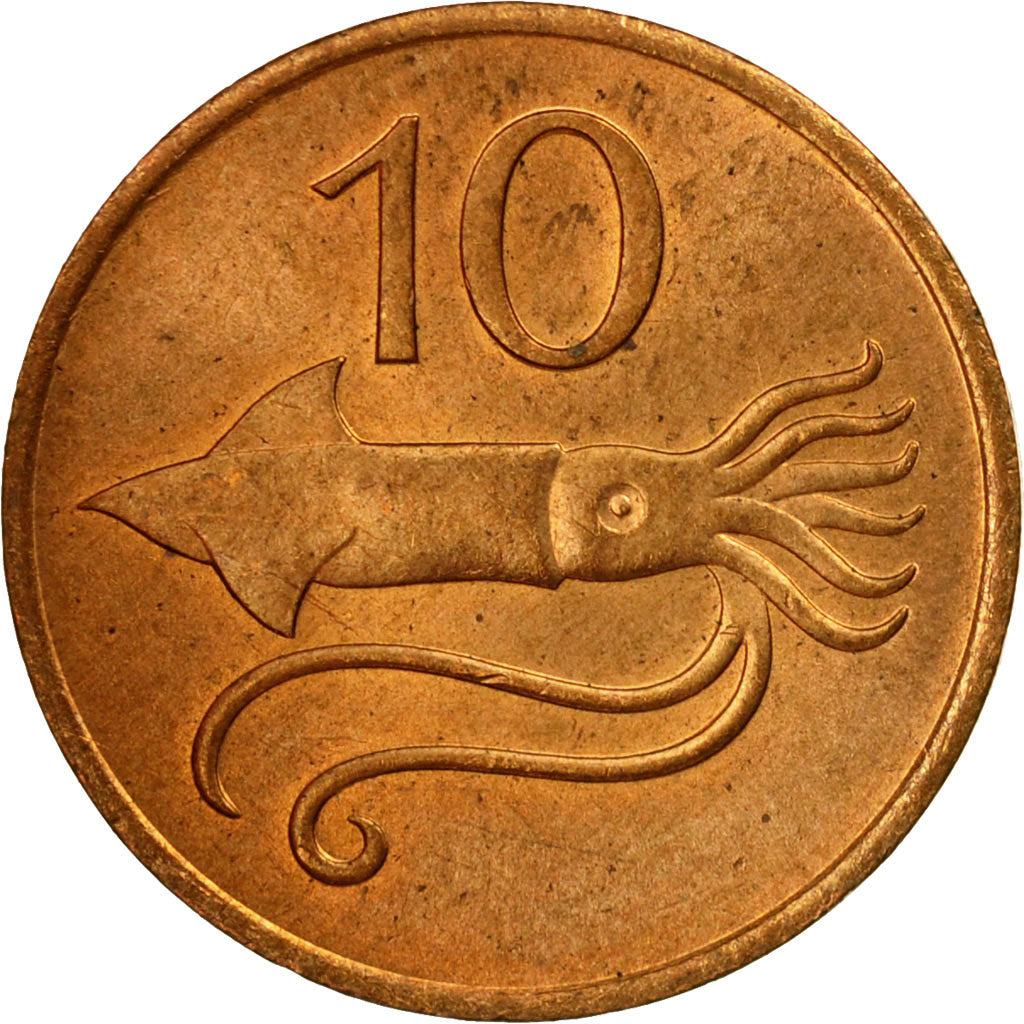 Coin, Iceland, 10 Aurar, 1981, AU(50-53), Bronze, KM:25