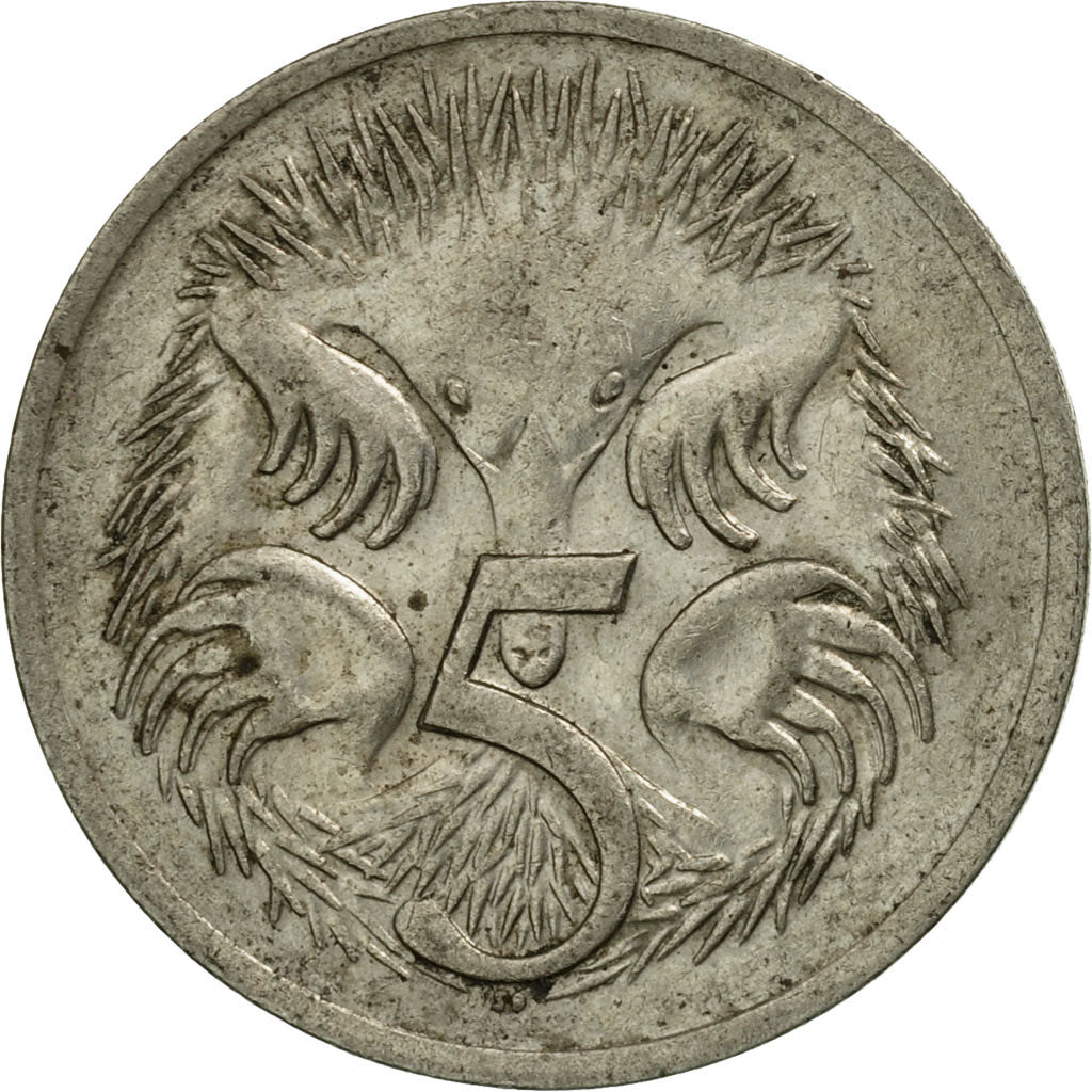 Coin, Australia, Elizabeth II, 5 Cents, 1972, VF(30-35), Copper-nickel, KM:64
