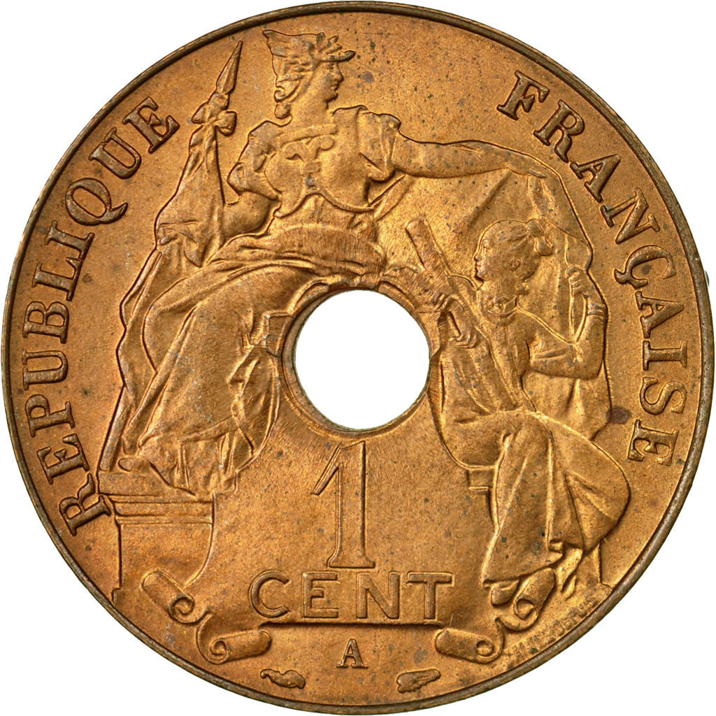 Coin, FRENCH INDO-CHINA, Cent, 1938, Paris, AU(50-53), Bronze, KM:12.1