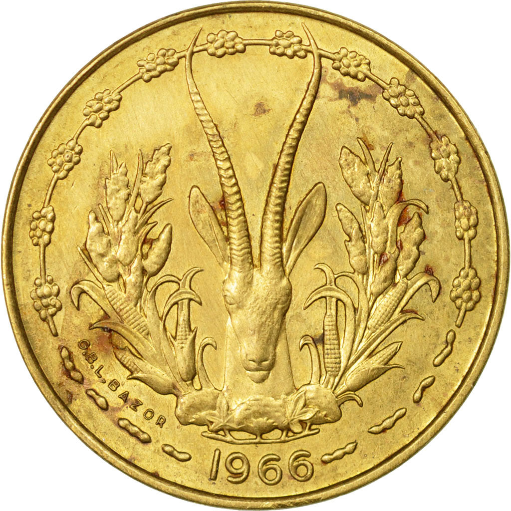 Coin, West African States, 10 Francs, 1955, Paris, VF(20-25)