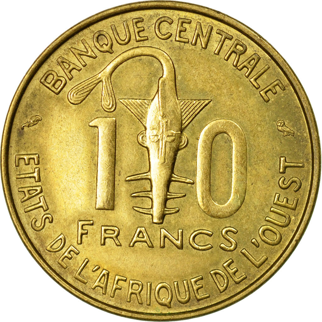 Coin, West African States, 10 Francs, 1955, Paris, VF(20-25)