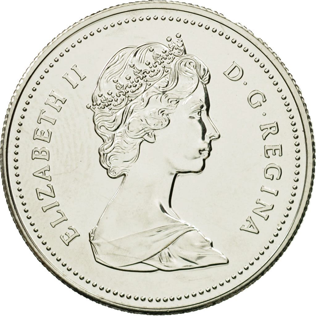 Coin, Canada, Elizabeth II, 50 Cents, 1987, Royal Canadian Mint, Ottawa