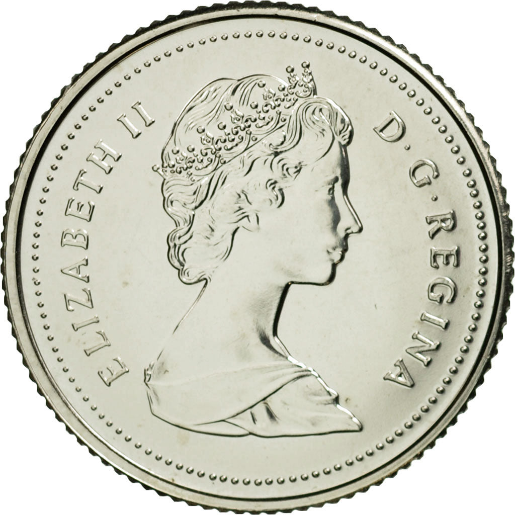 Coin, Canada, Elizabeth II, 10 Cents, 1987, Royal Canadian Mint, Ottawa