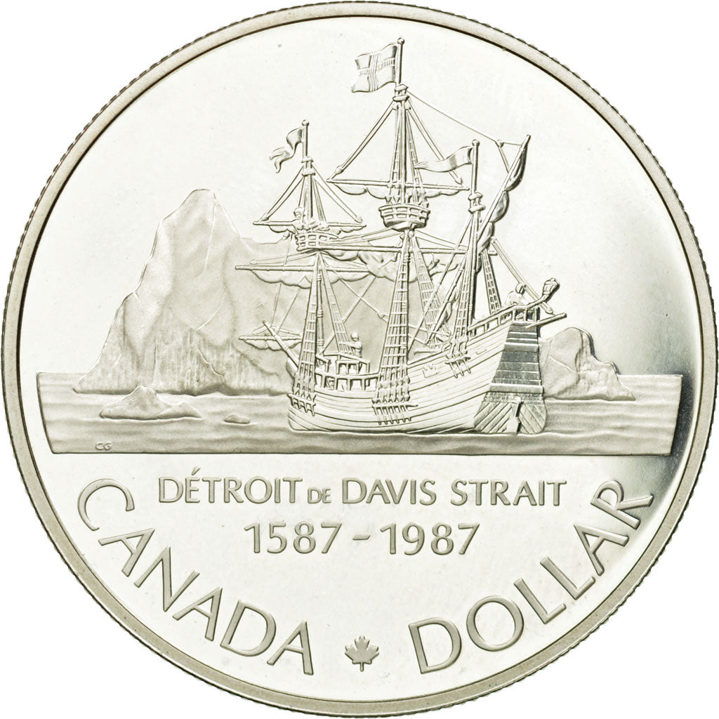 Coin, Canada, Elizabeth II, Dollar, 1987, Royal Canadian Mint, Ottawa