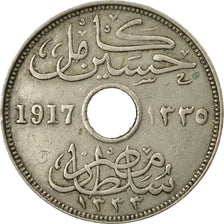 Coin, Egypt, Hussein Kamil, 10 Milliemes, 1917, EF(40-45), Copper-nickel, KM:316