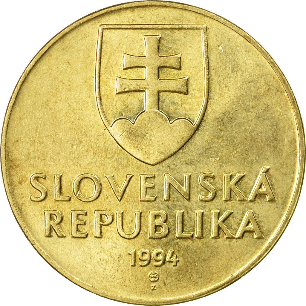 Coin, Slovakia, 10 Koruna, 1994, VF(30-35), Aluminum-Bronze, KM:11