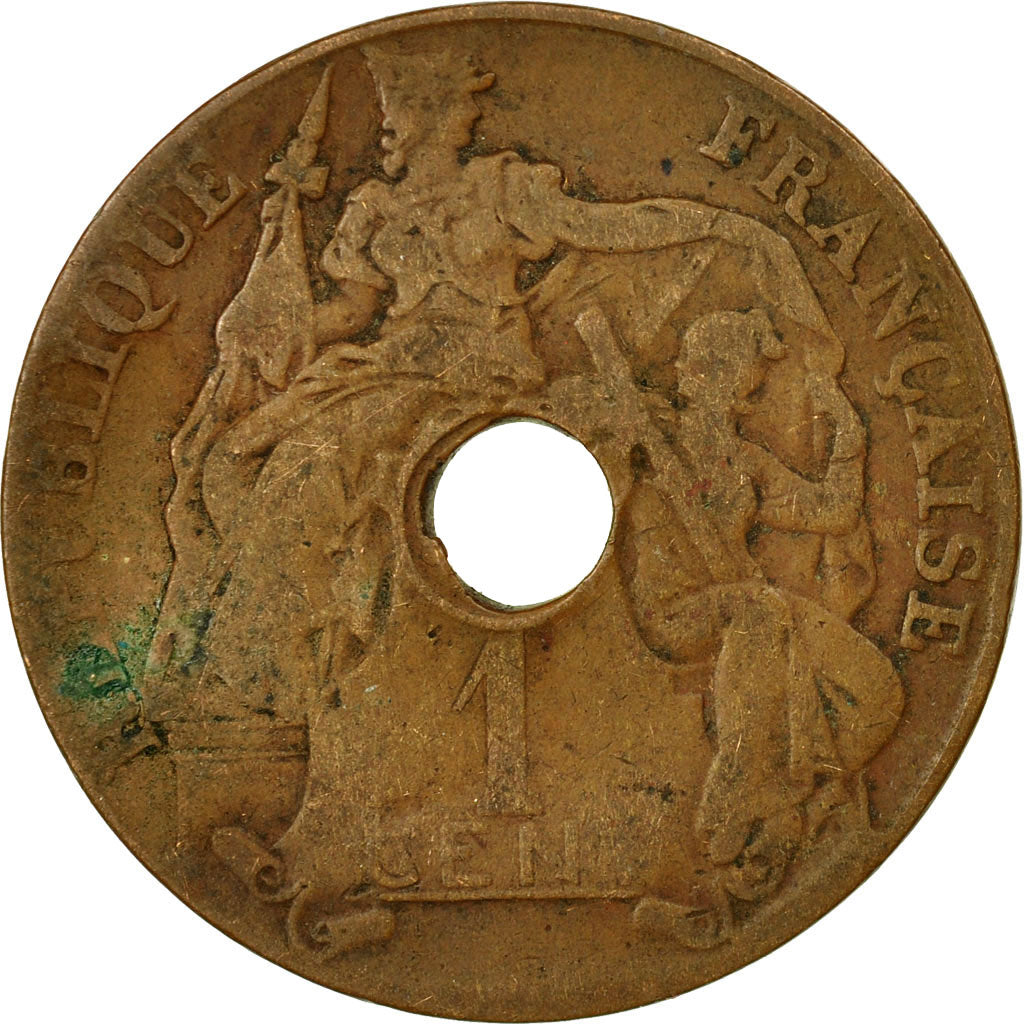 Moneta, INDOCINA FRANCESE, Cent, 1920, San Francisco, MB, Bronzo, KM:12.2
