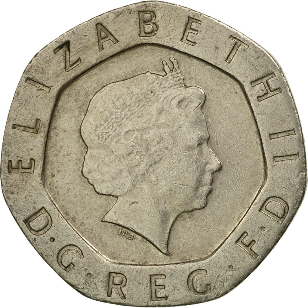 Moneda, Gran Bretaña, Elizabeth II, 20 Pence, 1998, MBC, Cobre - níquel
