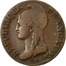 Coin, France, Dupré, 5 Centimes, AN 4, Paris, VF(30-35), Bronze, KM:635.1, Le
