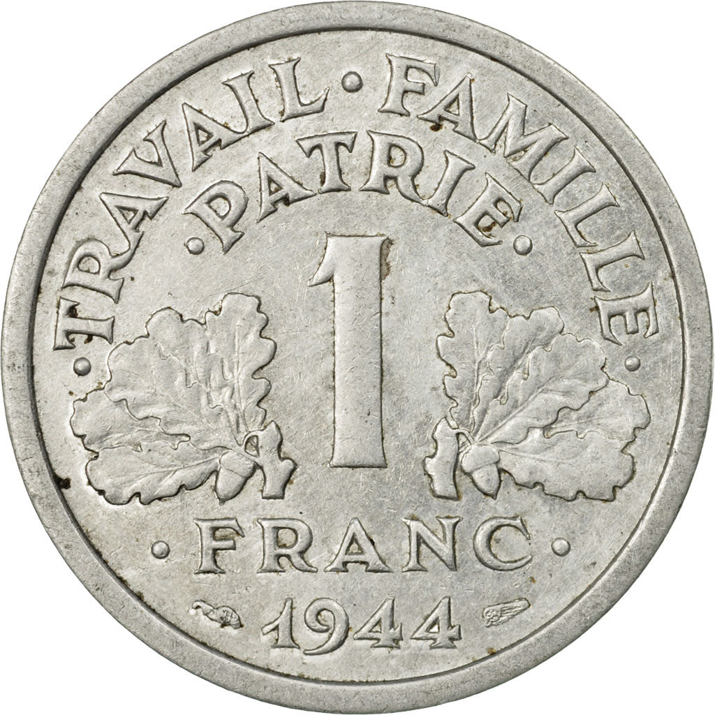 Coin, France, Bazor, Franc, 1944, VF(30-35), Aluminum, KM:902.2