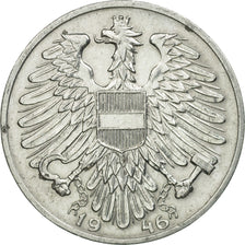 Coin, Austria, Schilling, 1946, MS(63), Aluminum, KM:2871