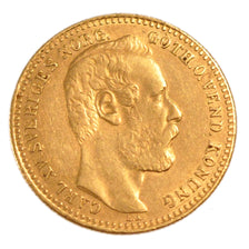 Sweden, Carolin, 1869, KM #501, AU(50-53), Gold, 3.20