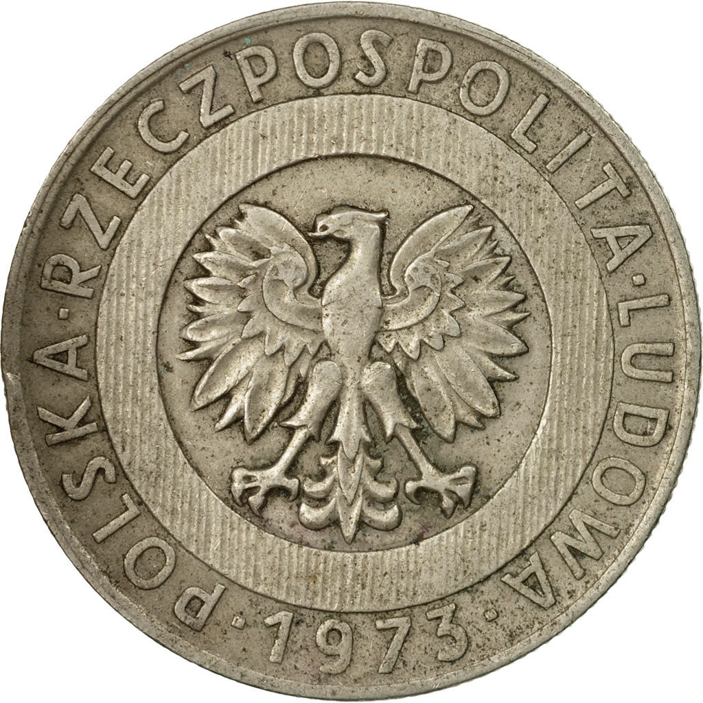 Coin, Poland, 20 Zlotych, 1973, Warsaw, VF(20-25), Copper-nickel, KM:67