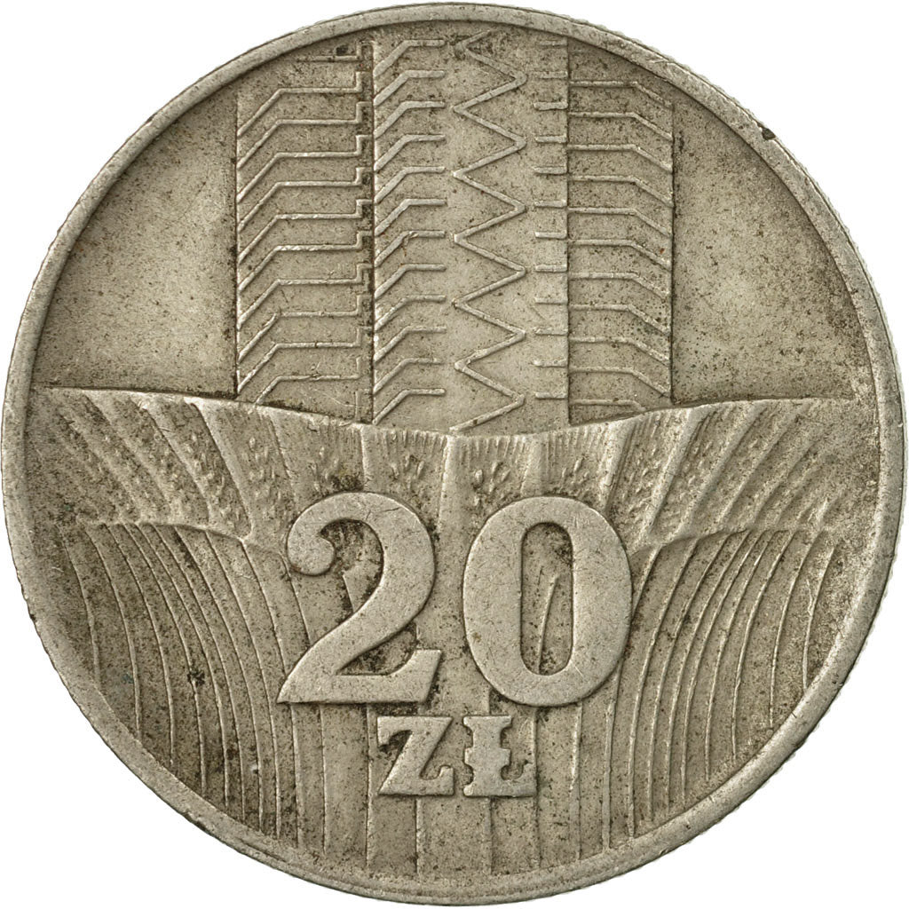 Coin, Poland, 20 Zlotych, 1973, Warsaw, VF(20-25), Copper-nickel, KM:67