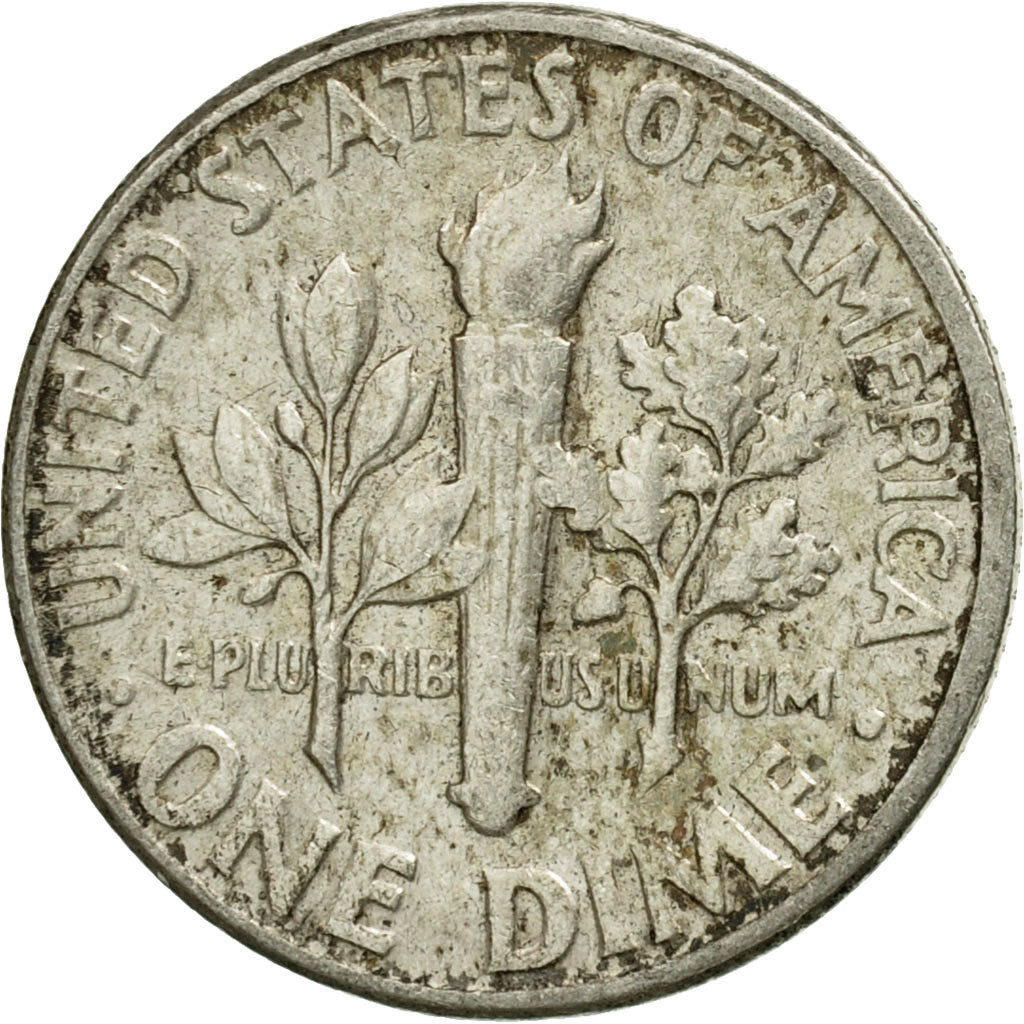 Monnaie, États-Unis, Roosevelt Dime, Dime, 1957, U.S. Mint, Philadelphie, TB