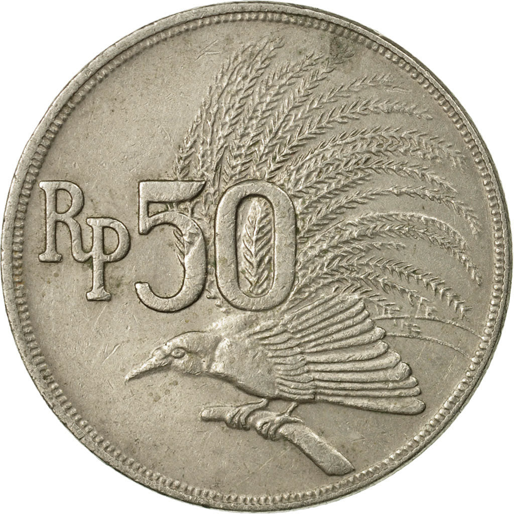 Coin, Indonesia, 50 Rupiah, 1971, EF(40-45), Copper-nickel, KM:35