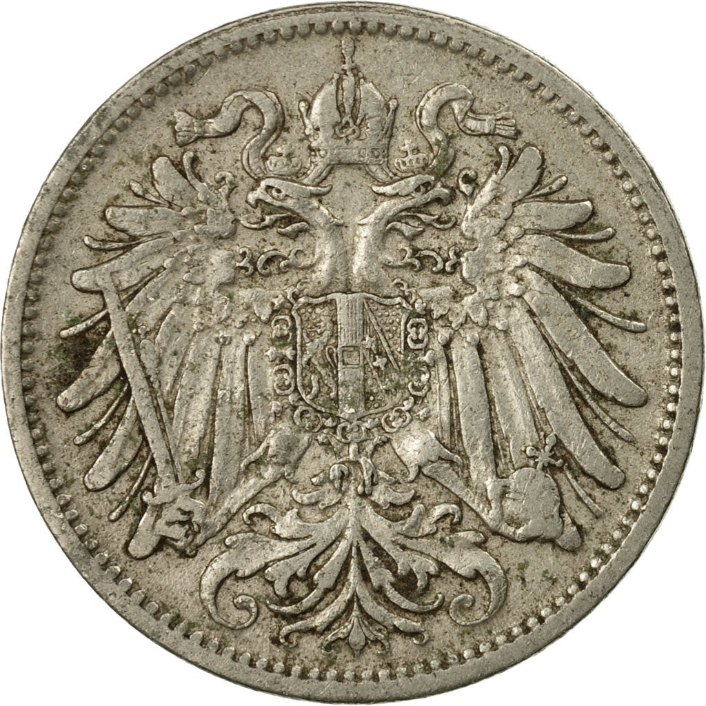Coin, Austria, Franz Joseph I, 20 Heller, 1907, EF(40-45), Nickel, KM:2803