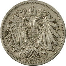 Coin, Austria, Franz Joseph I, 20 Heller, 1907, EF(40-45), Nickel, KM:2803